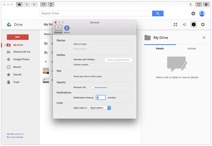 Google drive on mac